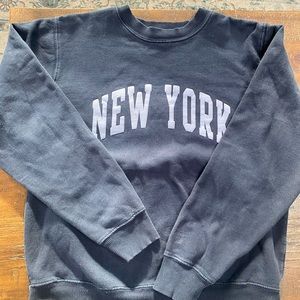 New York John Galt sweater/pullover sweatshirt in dark navy. Lightly used.